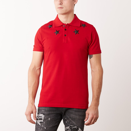 Metal Stars Polo // Red (XS)