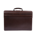 Leather Lawyer's Breifcase // Brown
