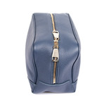 Leather Personal Care Case // Blue