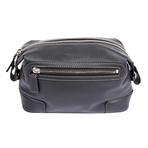Leather Personal Care Case // Dark Gray