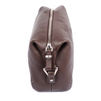 Leather Personal Care Case // Brown