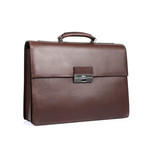 Leather Breifcase // Brown