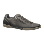 Zip + Lace-Up Casual Tennis Shoes // Coffee (US: 7.5)
