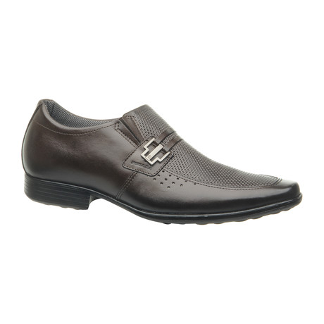 Buckle Slip-On Dress Shoes // Brown (US: 6.5)