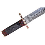 Hand Engraved Damascus Steel Sword // Vintage Collection