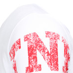 Number T-Shirt // White + Red (S)