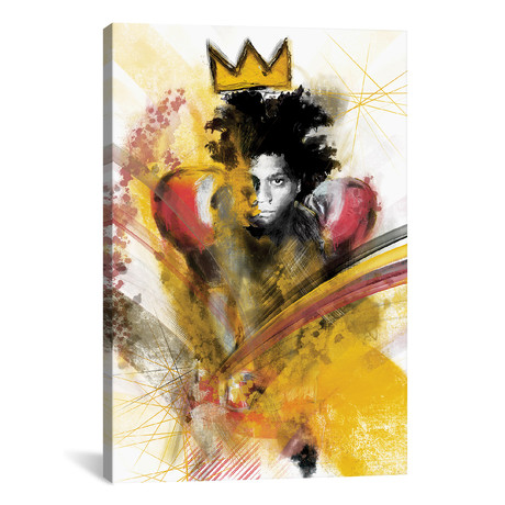 Basquiat II // inkycubans (26"W x 18"H x 0.75" D)