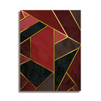 Stained Glass D // Set of 2 (Small)