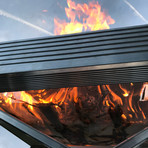 Pop-Up Fire Pit + Heat Shield