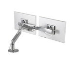 M8 Monitor Arm w/ Crossbar (Silver + Gray)