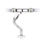 M8 Monitor Arm w/ Crossbar (Silver + Gray)