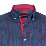 Capricornus Dress Shirt // Navy + Red (XS)