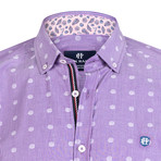 Aether Dress Shirt // Purple + Navy (L)