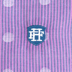 Aether Dress Shirt // Purple + Navy (3XL)