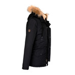 Fur Fleeced Winter Coat // Black (M)