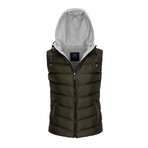 Hooded Vest // Khaki (XL)