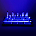 LED Tiered Liquor Shelf // 4 Step // 8 ft