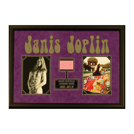 Janis Joplin // Original Ink Signature