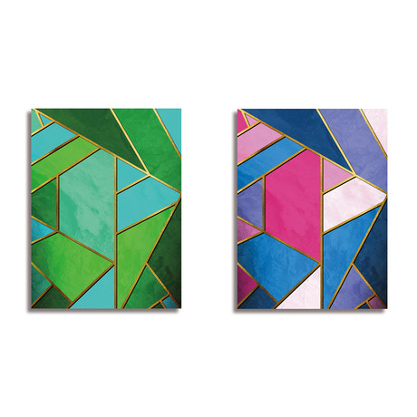 Stained Glass A // Set of 2 (Small)