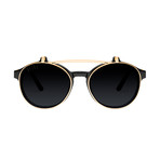 Lane Double Flip // Black + 24K Gold
