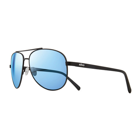Shaw Sunglasses // Black + Blue Water