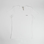 Diesel // Michael Essentials Logo V-Neck T-Shirt // White (M)