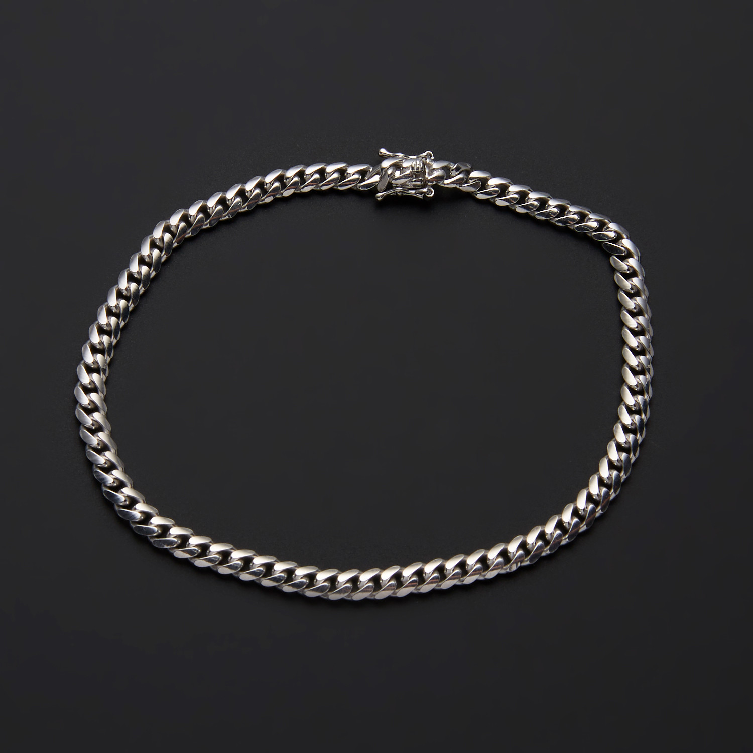 Miami Cuban Chain // 4.5mm // 8.5"L - Best Silver Jewelry - Touch of Modern
