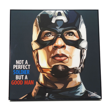 Captain America V2 (10"W x 10"H x 1"D)