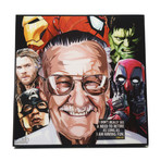 Stan Lee - Team Marvel (10"W x 10"H x 1"D)