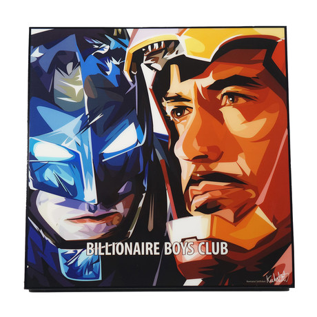 Batman / Ironman (10"W x 10"H x 1"D)