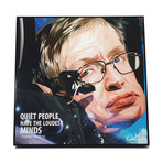 Stephen Hawking (10"W x 10"H x 1"D)