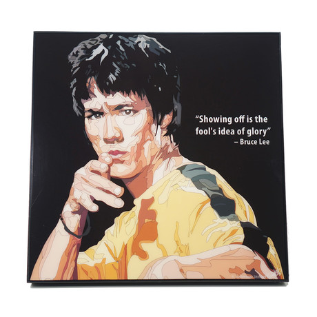 Bruce Lee (10"W x 10"H x 1"D)