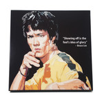 Bruce Lee (10"W x 10"H x 1"D)