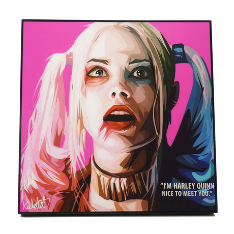 Harley Quinn (10"W x 10"H x 1"D)