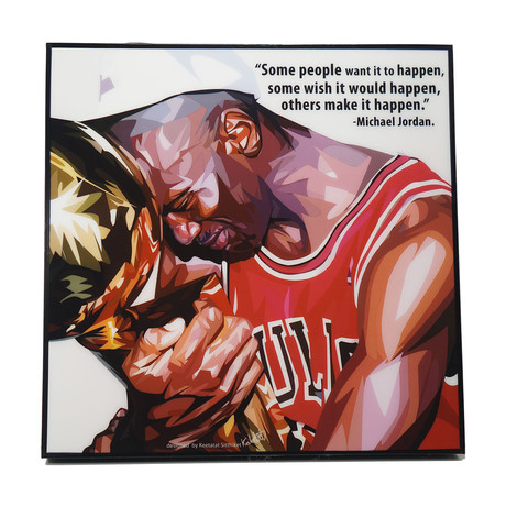 Michael Jordan (10"W x 10"H x 1"D)