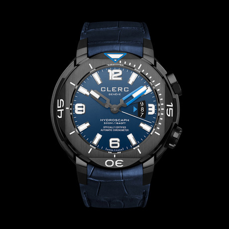 Clerc Hydroscaph H1 Chronometer Automatic // H1-4B.11.3 // Store Display