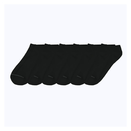 Low Cut SuperSoft // Black // Pack of 6