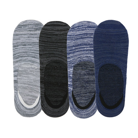 Invisible No-Show Melange Sock // Pack of 4 // Multicolor