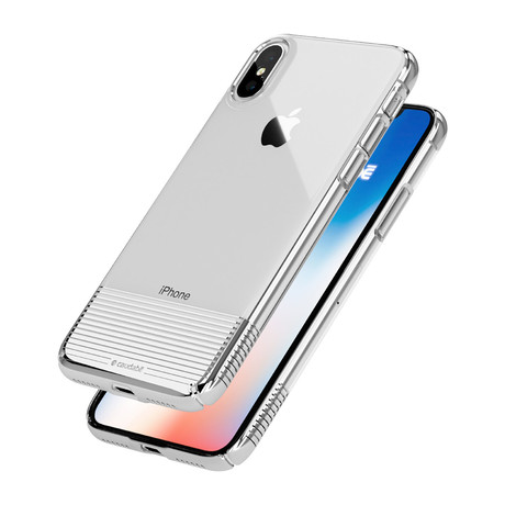Lucid Clear // Silver Metallic (iPhone 8)