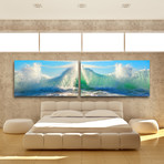 Saltwater Slinky // Two Panel Plexiglass Laminated // 60" x 34"