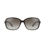 Women's Rectangle Sunglasses // Tortoise + Brown