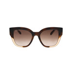 Ferragamo // Women's SF856S Sunglasses // Havana + Beige + Brown Gradient