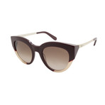 Ferragamo // Women's SF855S Sunglasses // Red + Beige + Brown Gradient