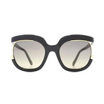 Ferragamo // Dual Frame Sunglasses // Black. + Gray