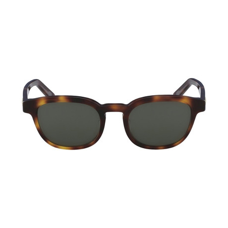 Ferragamo // Classic Round Sunglasses // Havana + Gray