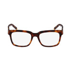 Ferragamo // Men's Square Eyeglasses // Havana