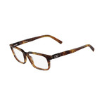 Salvatore Ferragamo // Rectangle Eyeglasses // Marble Brown
