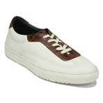 Fedele Sneakers // White + Brown (Euro: 42)