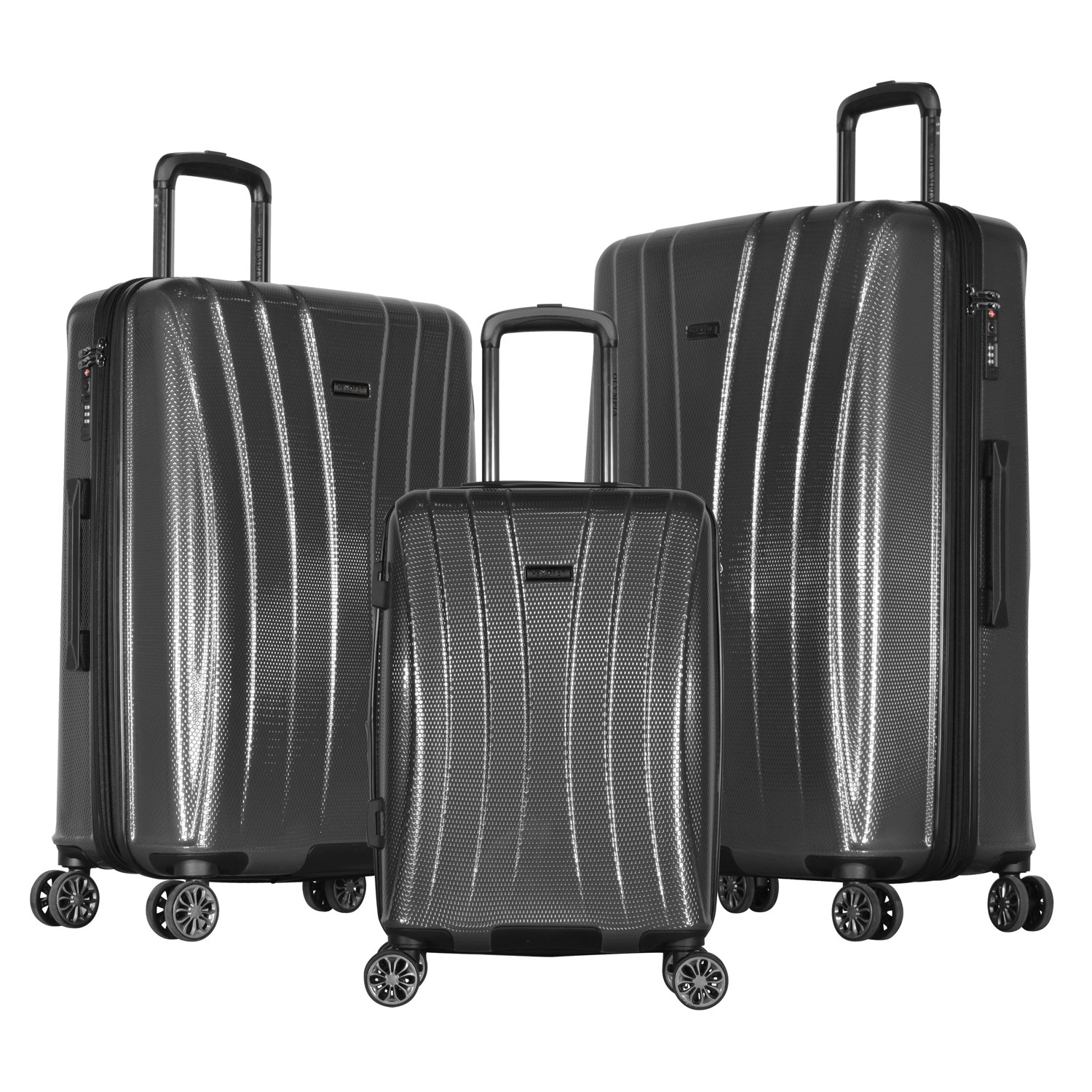 Athena Hardcase Spinner Set 8 Wheels 3 Piece Set Gray Olympia USA Touch of Modern
