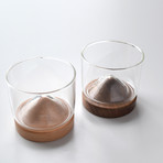 Mountain Whiskey Glass // Set of 2 (Walnut)